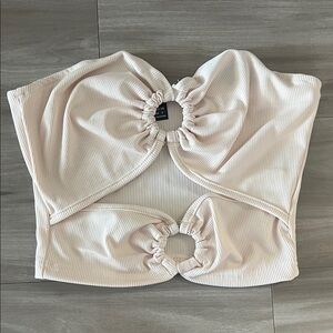 SHEIN Beige Striped Top